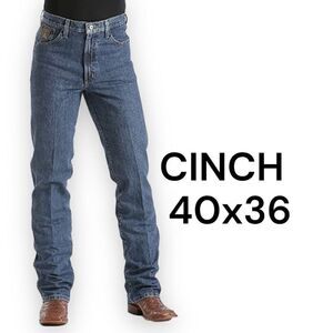 Cinch Men's Bronze Label Slim Fit Jeans
 
Blue 40x36 Western